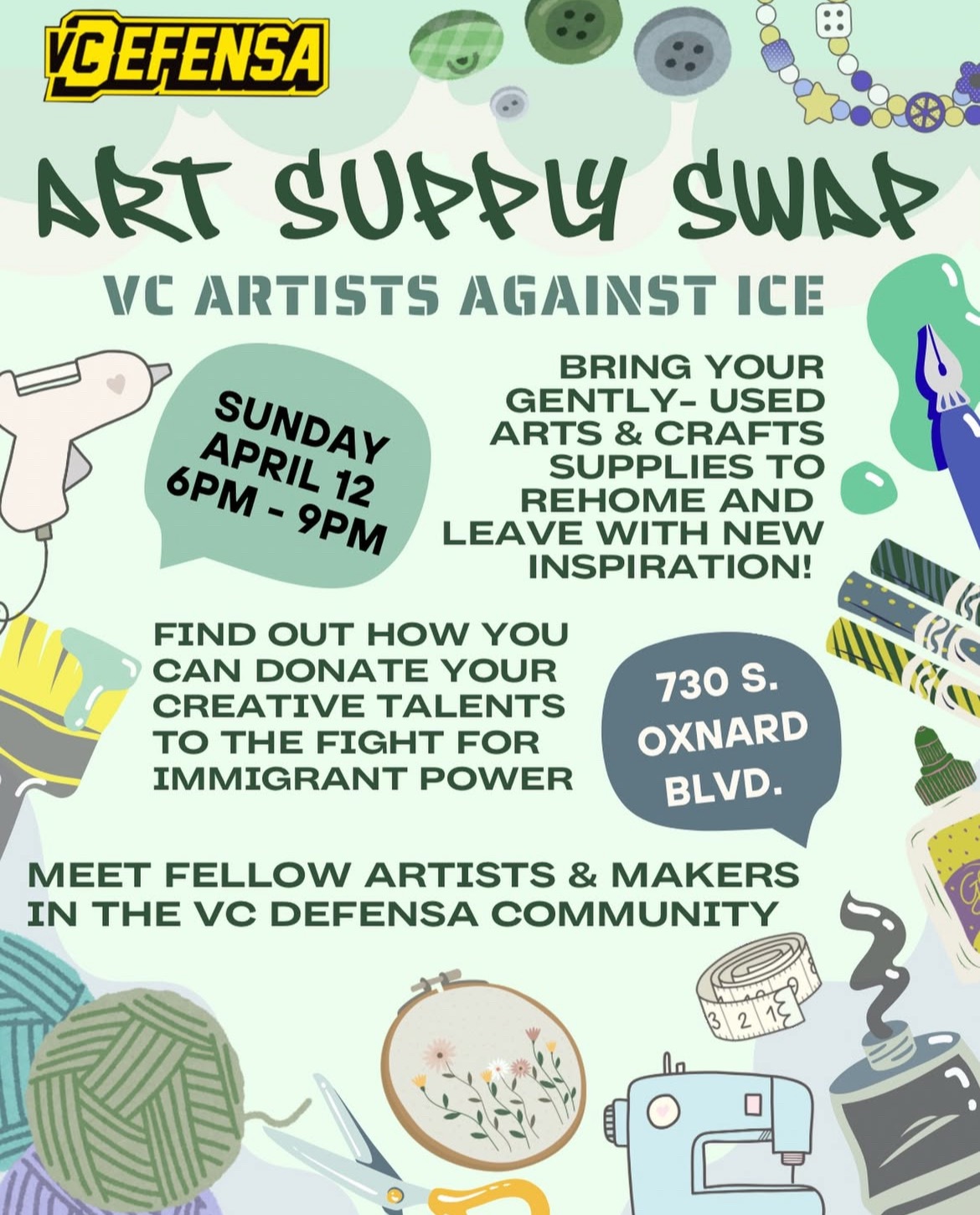 🎨 Art Supply Swap – Artists Against ICE